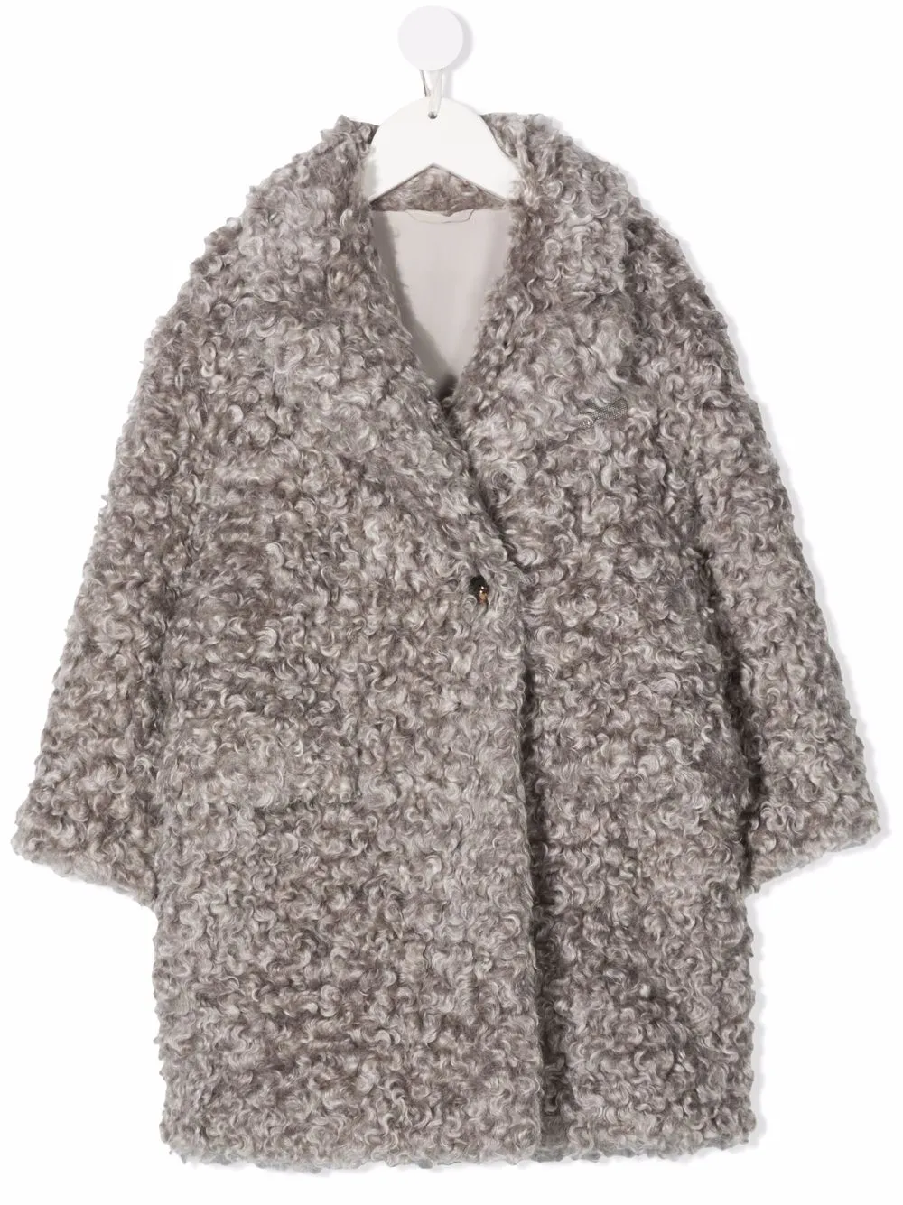 Фактурное пальто Brunello Cucinelli Kids, серый
Фактурное пальто Brunello Cucinelli Kids, серый