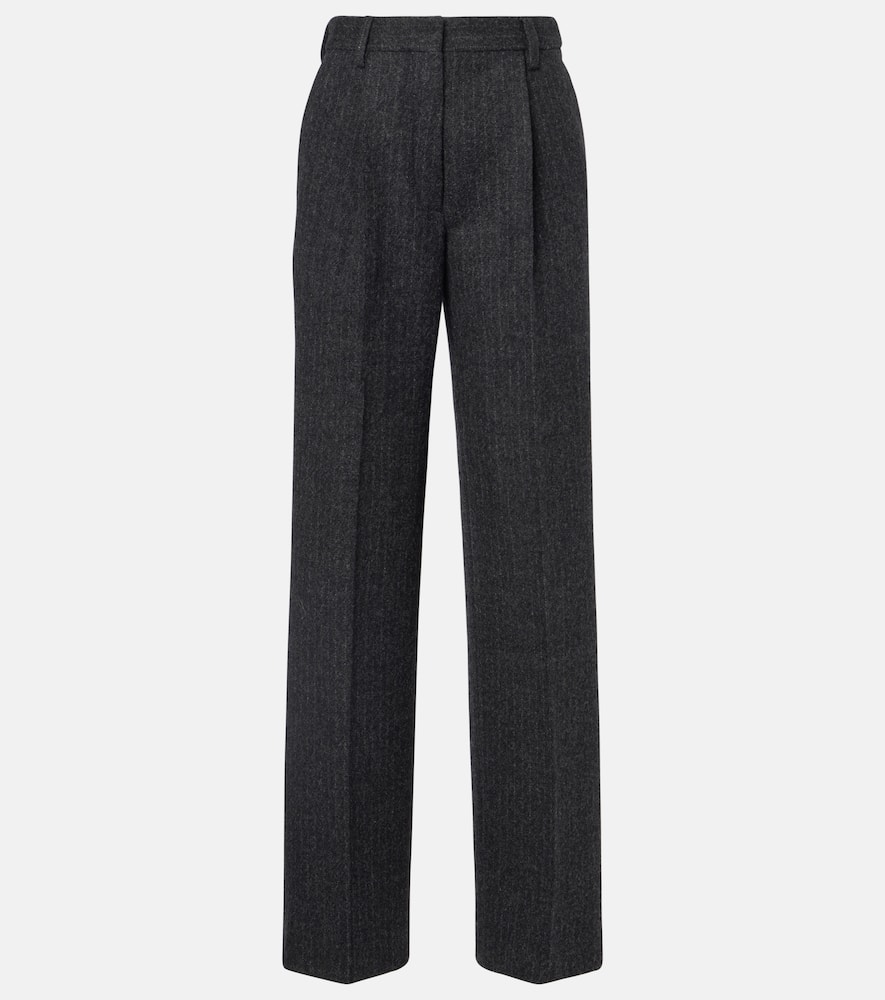 Широкие брюки из шерсти в полоску Dries Van Noten, Dark Grey
Широкие брюки из шерсти в полоску Dries Van Noten, Dark Grey
