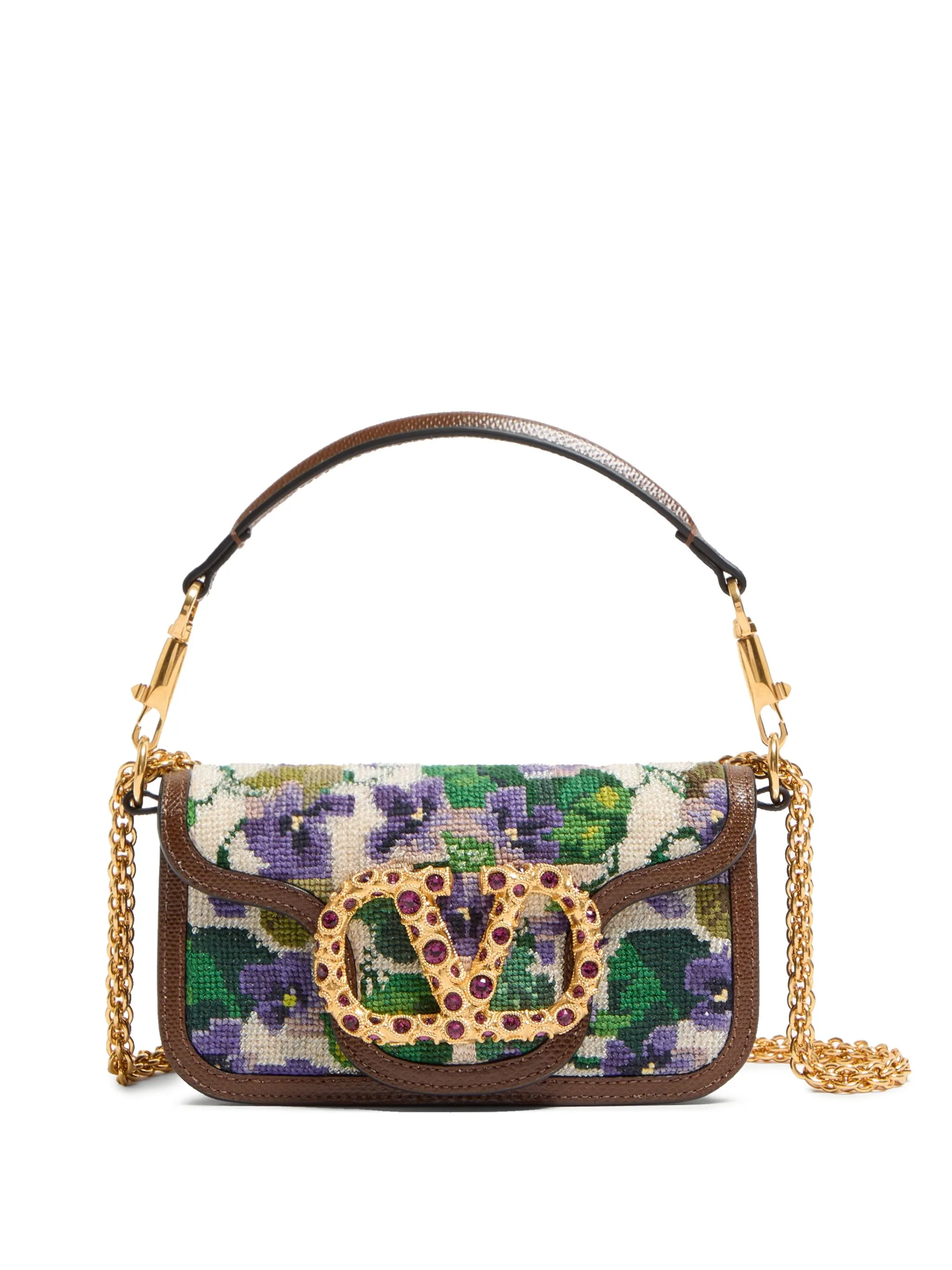 Маленькая сумка на плечо Locò Valentino Garavani, зеленый
Маленькая сумка на плечо Locò Valentino Garavani, зеленый