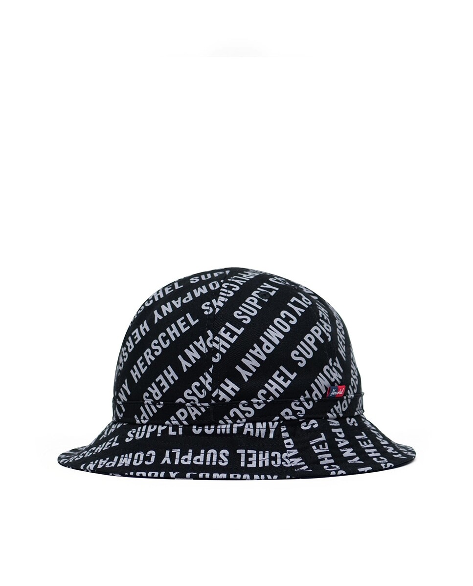 Рыбацкая шапка унисекс из синей ткани Herschel, синий 
Рыбацкая шапка унисекс из синей ткани Herschel, синий