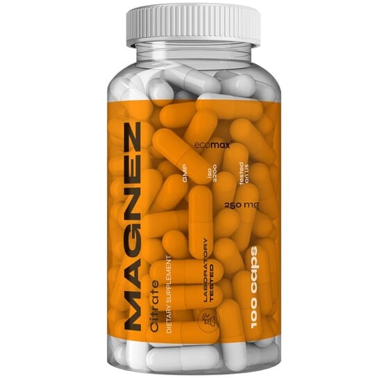 Ecomax, Витамины, Mg+B6, 100 капсул
Ecomax, Витамины, Mg+B6, 100 капсул
