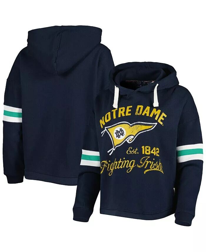 Женский темно-синий пуловер с капюшоном Notre Dame Fighting Irish Super Pennant Pressbox
Женский темно-синий пуловер с капюшоном Notre Dame Fighting Irish Super Pennant Pressbox