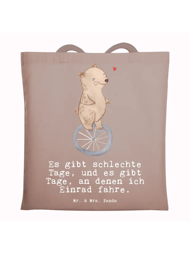 Сумка для переноски Mr & Mrs Panda Bär Einrad fahren, пастельно-коричневый
Сумка для переноски Mr & Mrs Panda Bär Einrad fahren, пастельно-коричневый
