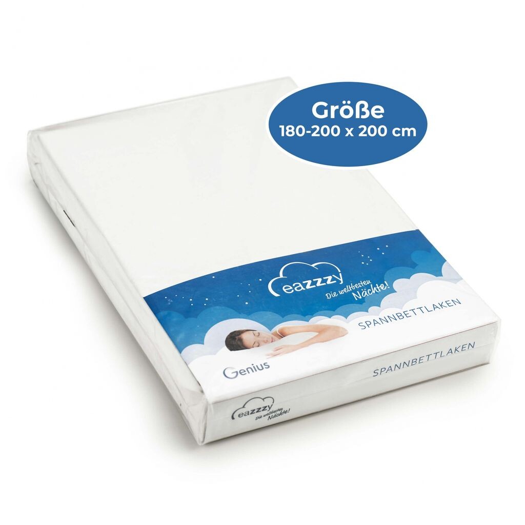 Простыня Genius Eazzzy 180-200x200см белого цвета с эластичным поясом - подходит для матраса. Топпер Plus из 100% хлопка Jerseynoth., Белый, Простыня Genius Eazzzy 180-200x200см белого цвета с эластичным поясом - подходит для матраса. Топпер Plus из 100%
Простыня Genius Eazzzy 180-200x200см белого цвета с эластичным поясом - подходит для матраса. Топпер Plus из 100% хлопка Jerseynoth., Белый, Простыня Genius Eazzzy 180-200x200см белого цвета с эластичным поясом - подходит для матраса. Топпер Plus из 100%