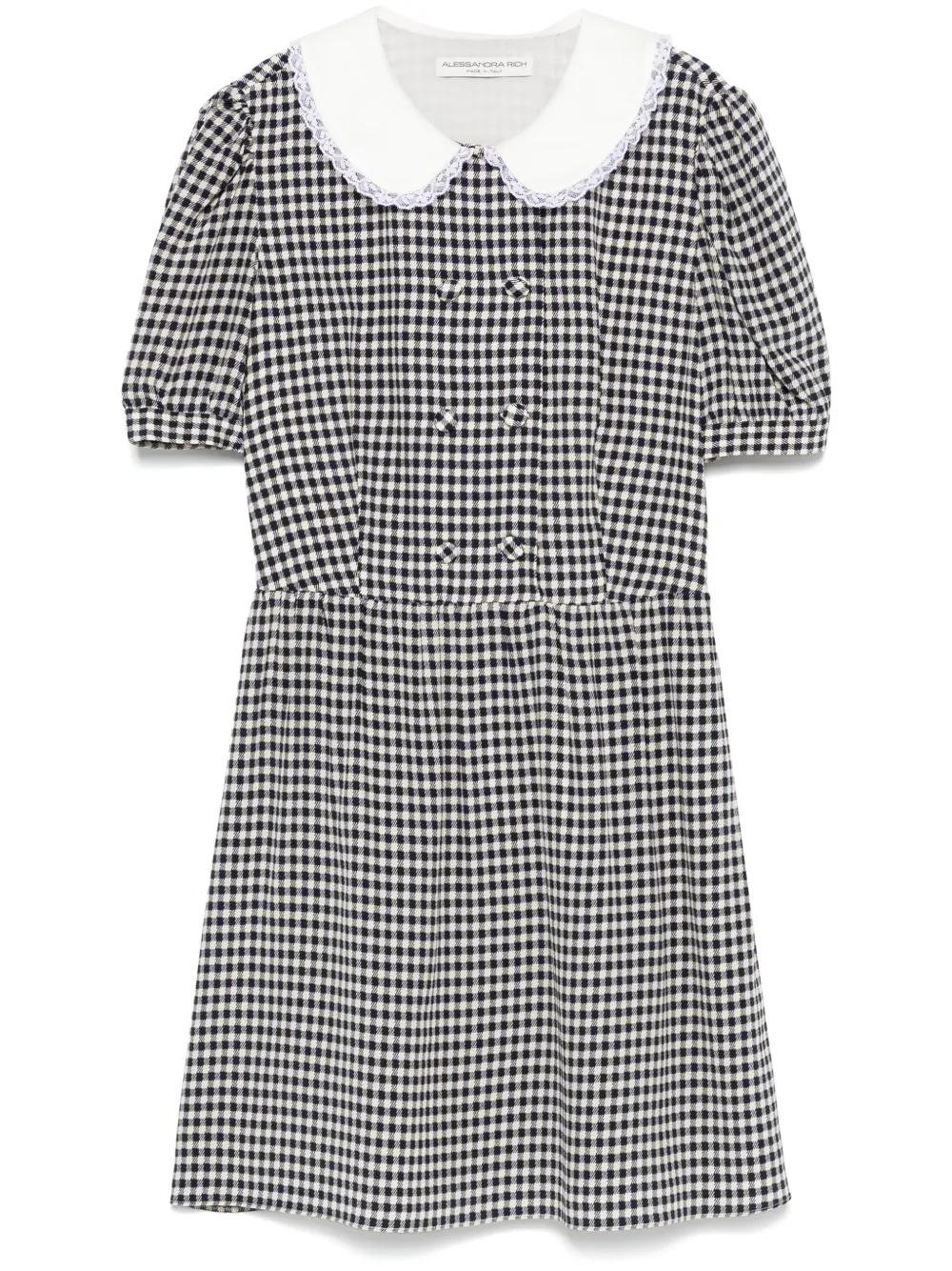 Шелковое платье мини с принтом Alessandra Rich, синий
Шелковое платье мини с принтом Alessandra Rich, синий