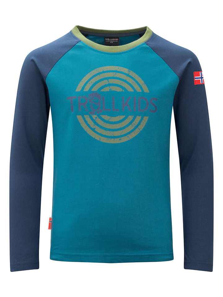 Лонгслив Trollkids Preikestolen, цвет blau/dunkelblau
Лонгслив Trollkids Preikestolen, цвет blau/dunkelblau