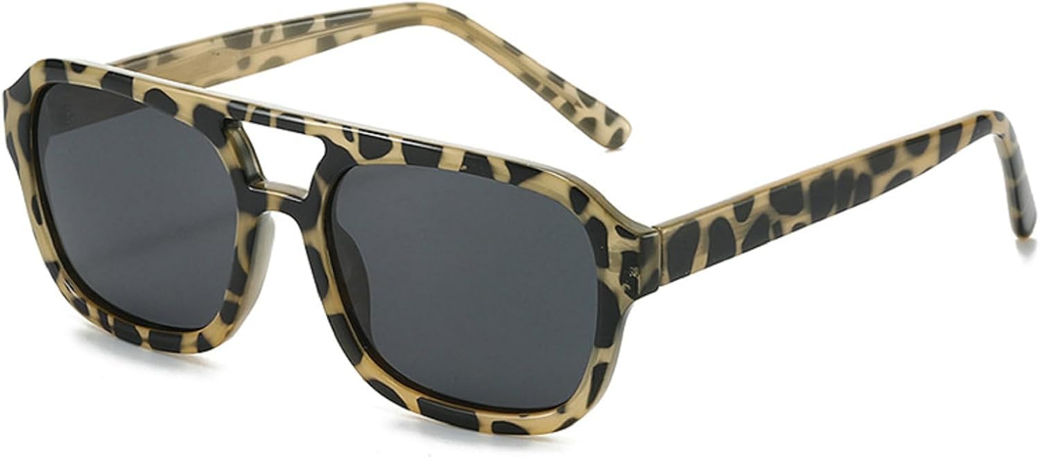 Винтажные мужские солнцезащитные очки с двойной перемычкой, квадратной формы, модные очки с линзами Ocean, женские солнцезащитные очки с заклепками, защита от ультрафиолета UV400 Melrose, Tea Leopard
Винтажные мужские солнцезащитные очки с двойной перемычкой, квадратной формы, модные очки с линзами Ocean, женские солнцезащитные очки с заклепками, защита от ультрафиолета UV400 Melrose, Tea Leopard
