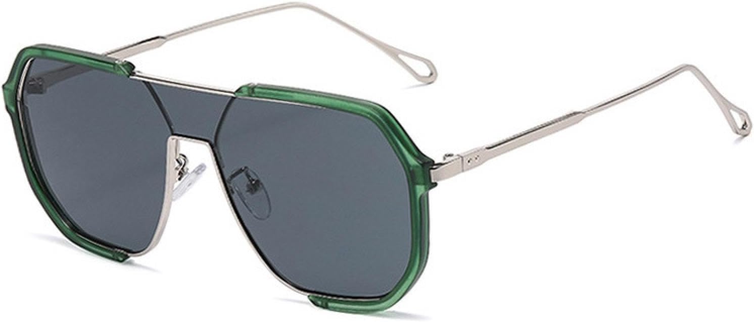 Уникальные цельные солнцезащитные очки для женщин в металлической оправе, роскошные солнцезащитные очки для мужчин с защитой от УФ-излучения UV400 в стиле панк TKKTLLT, Green-black
Уникальные цельные солнцезащитные очки для женщин в металлической оправе, роскошные солнцезащитные очки для мужчин с защитой от УФ-излучения UV400 в стиле панк TKKTLLT, Green-black