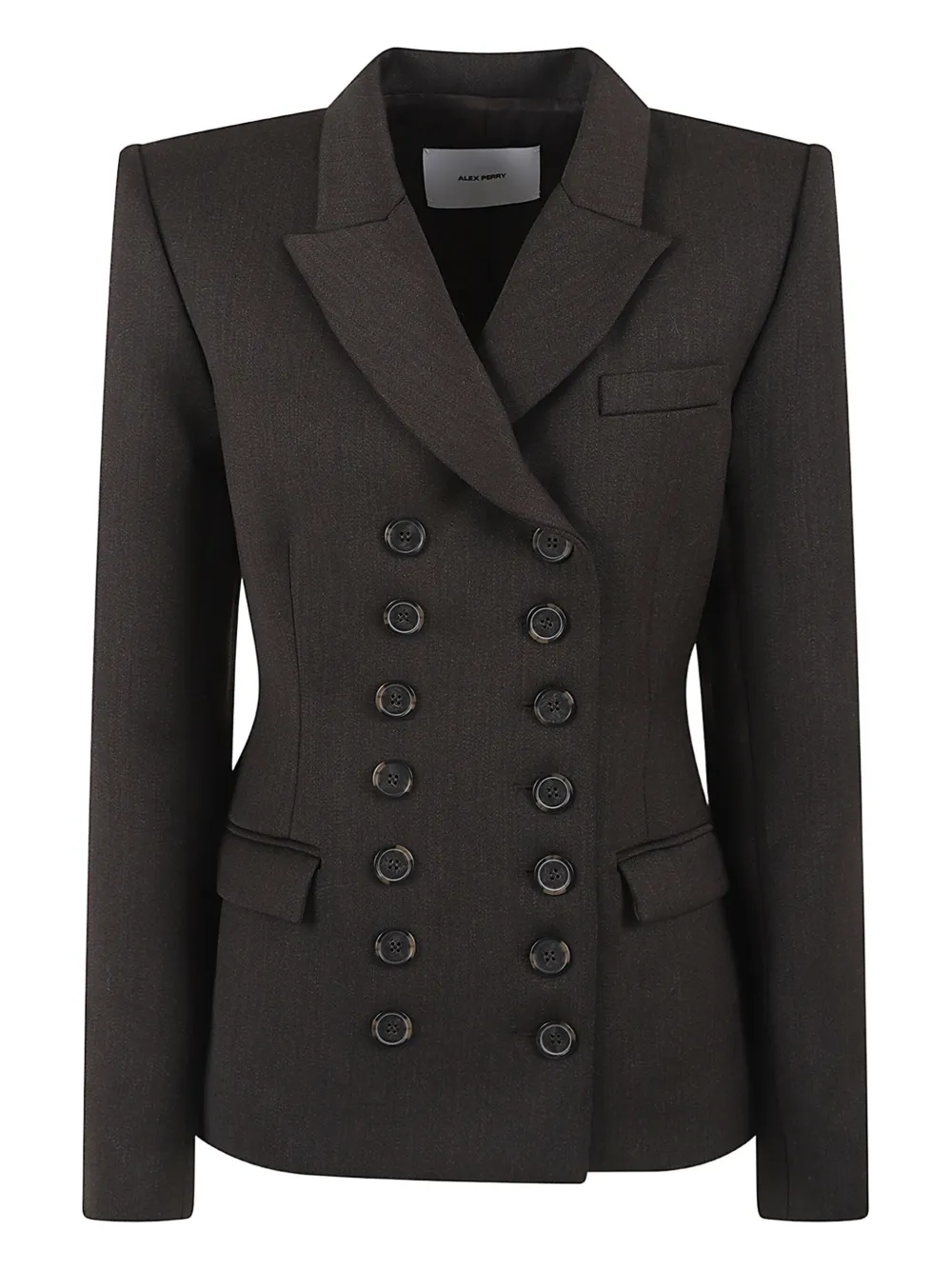 Двубортный пиджак из шерсти Alex Perry, коричневый
Двубортный пиджак из шерсти Alex Perry, коричневый