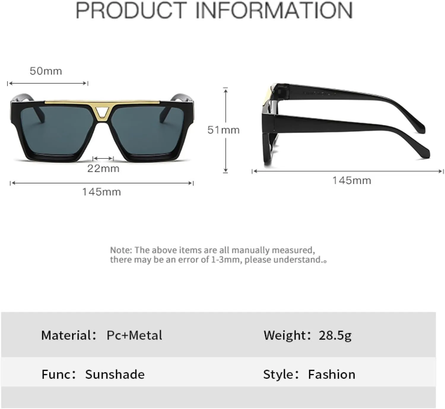 Большие солнцезащитные очки для женщин и мужчин, винтажные, в крупной оправе, с металлическими вставками, модные солнцезащитные очки TKKTLLT, Clear Green
Большие солнцезащитные очки для женщин и мужчин, винтажные, в крупной оправе, с металлическими вставками, модные солнцезащитные очки TKKTLLT, Clear Green