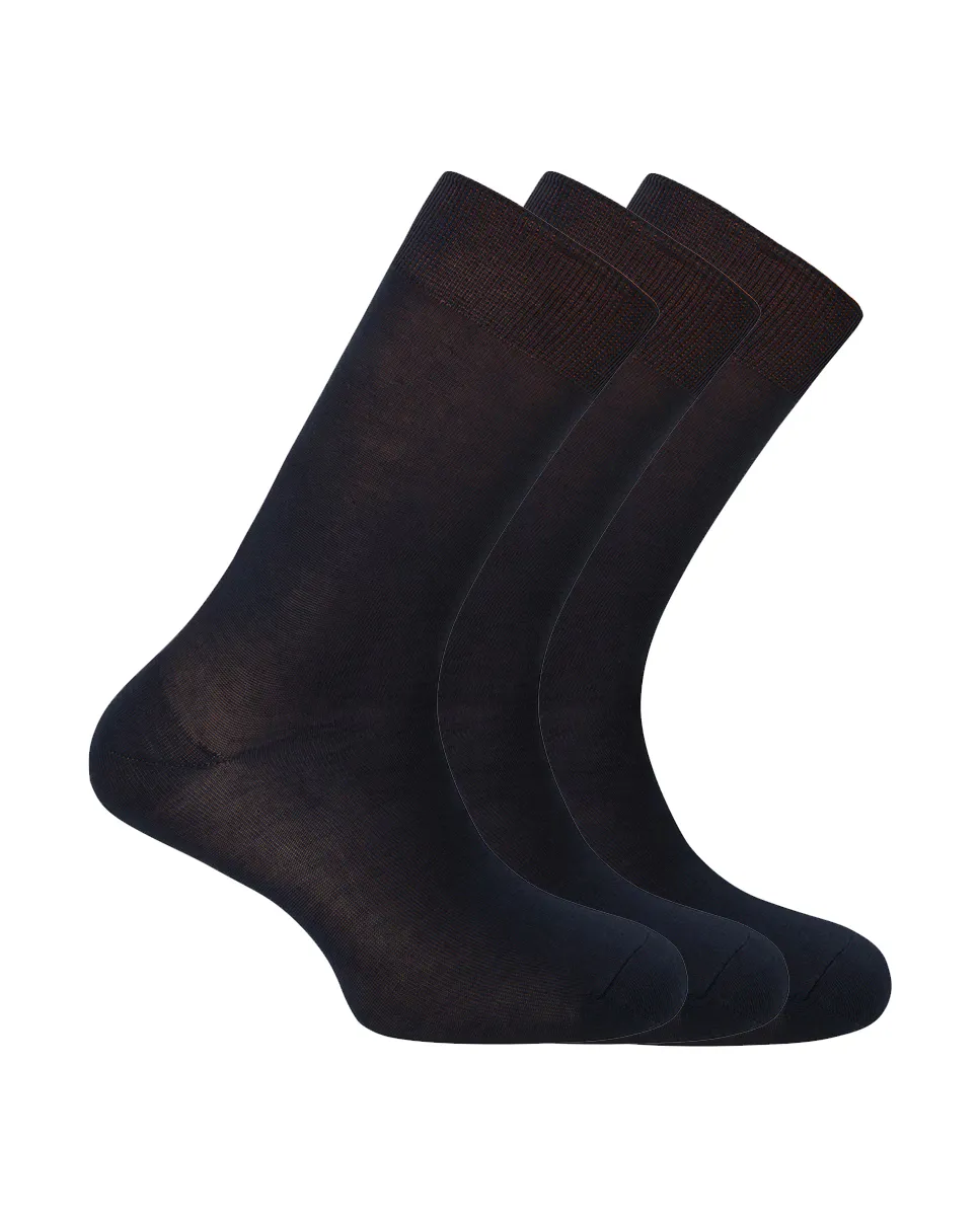 Набор из 3 пар мужских носков из мерсеризованного хлопка темно-синего цвета Punto Blanco
Набор из 3 пар мужских носков из мерсеризованного хлопка темно-синего цвета Punto Blanco