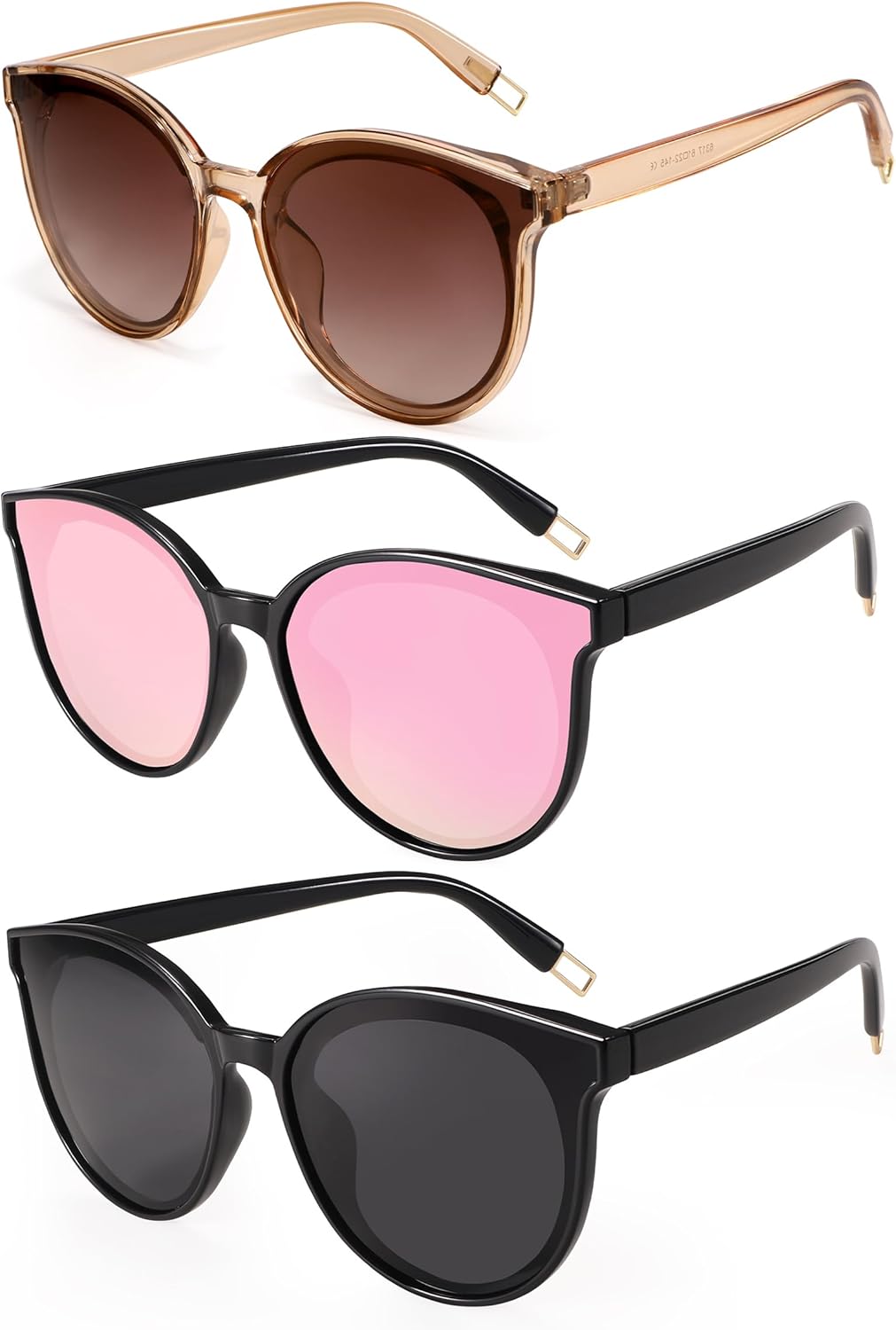 Поляризованные солнцезащитные очки большого размера для женщин и мужчин, модные солнцезащитные очки «кошачий глаз», ретро-очки в крупной оправе, черные Dollger, Black and Pink and Clear Brown
Поляризованные солнцезащитные очки большого размера для женщин и мужчин, модные солнцезащитные очки «кошачий глаз», ретро-очки в крупной оправе, черные Dollger, Black and Pink and Clear Brown