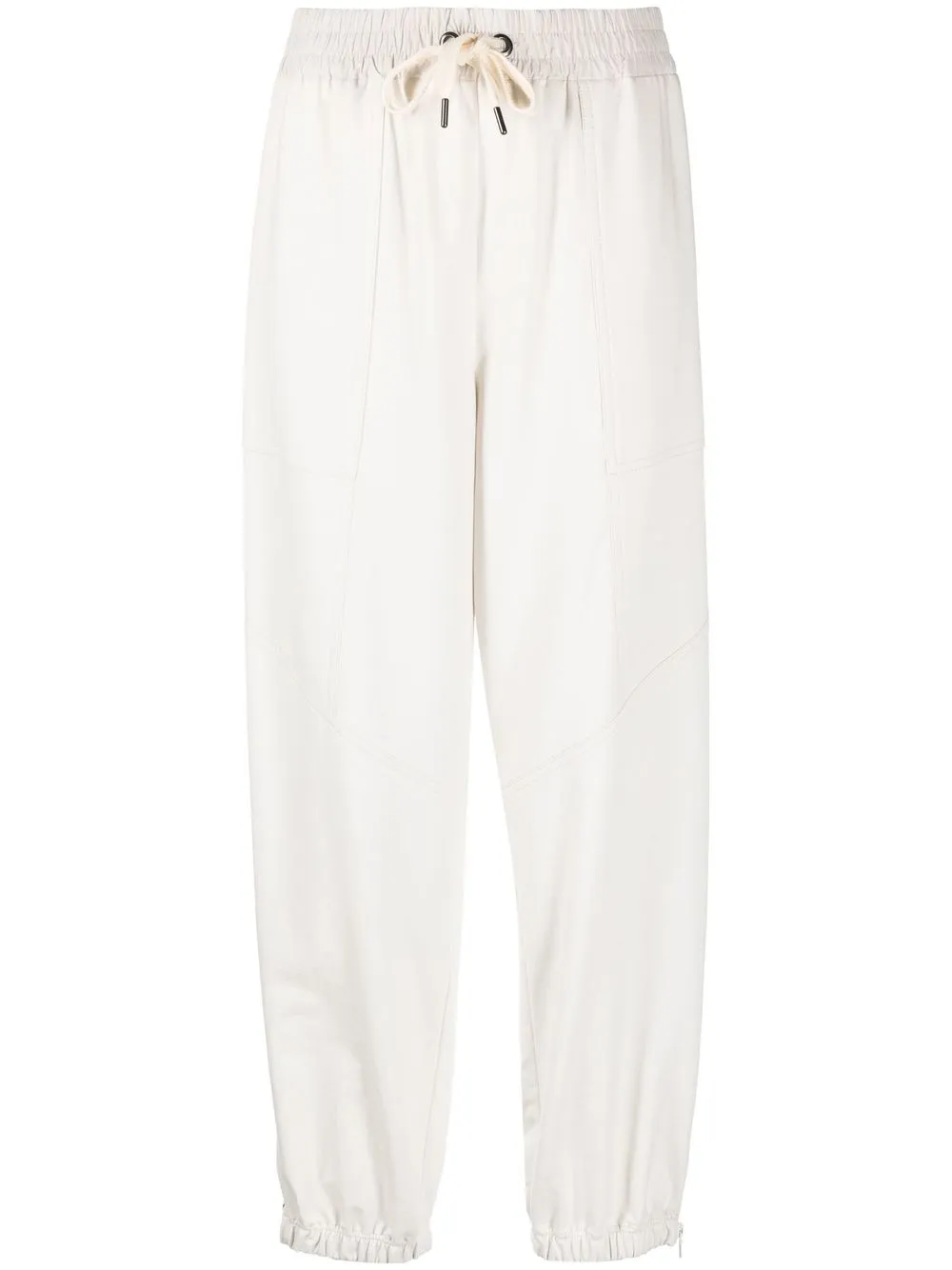 Спортивные брюки с кулиской Brunello Cucinelli, белый 
Спортивные брюки с кулиской Brunello Cucinelli, белый