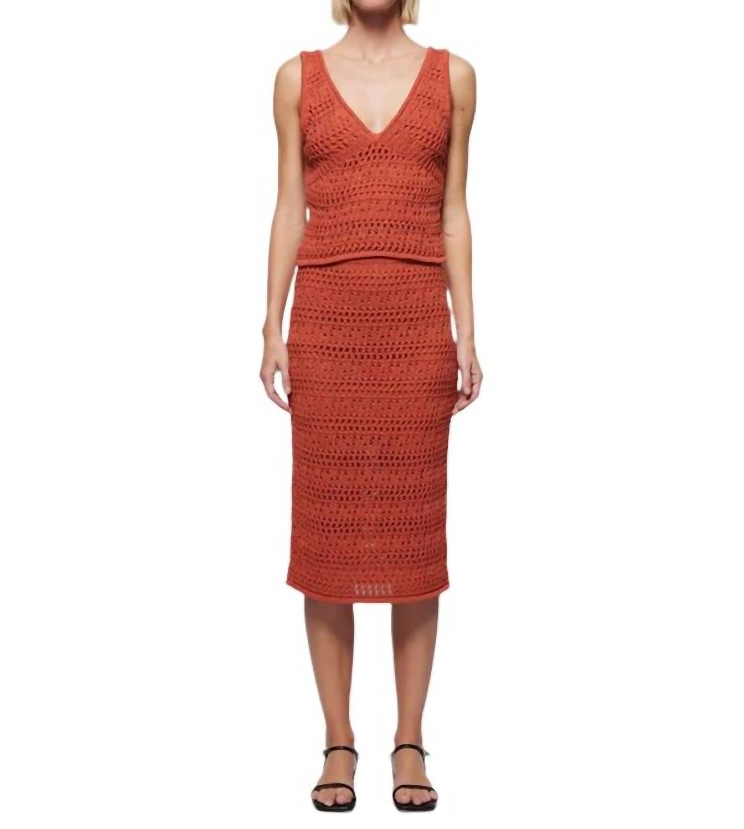 Топ-майка Adriana Crochet In Ginger Nation LTD
Топ-майка Adriana Crochet In Ginger Nation LTD