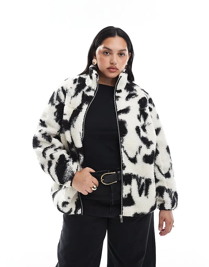 Куртка New Look Curve из искусственного меха с абстрактным принтом кремового цвета
Куртка New Look Curve из искусственного меха с абстрактным принтом кремового цвета