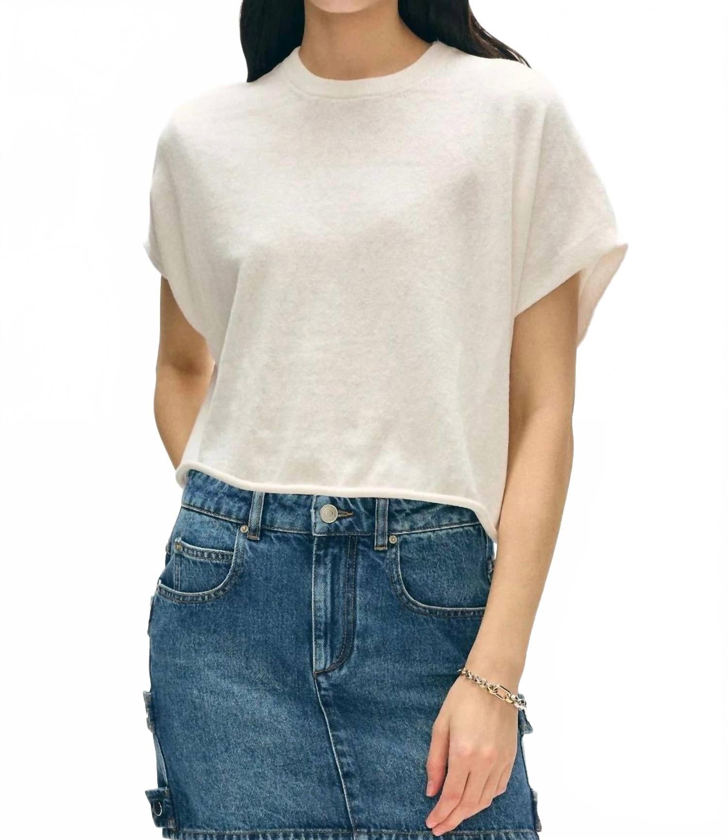 Легкий топ из органической хлопковой смеси белого цвета White + Warren
Легкий топ из органической хлопковой смеси белого цвета White + Warren