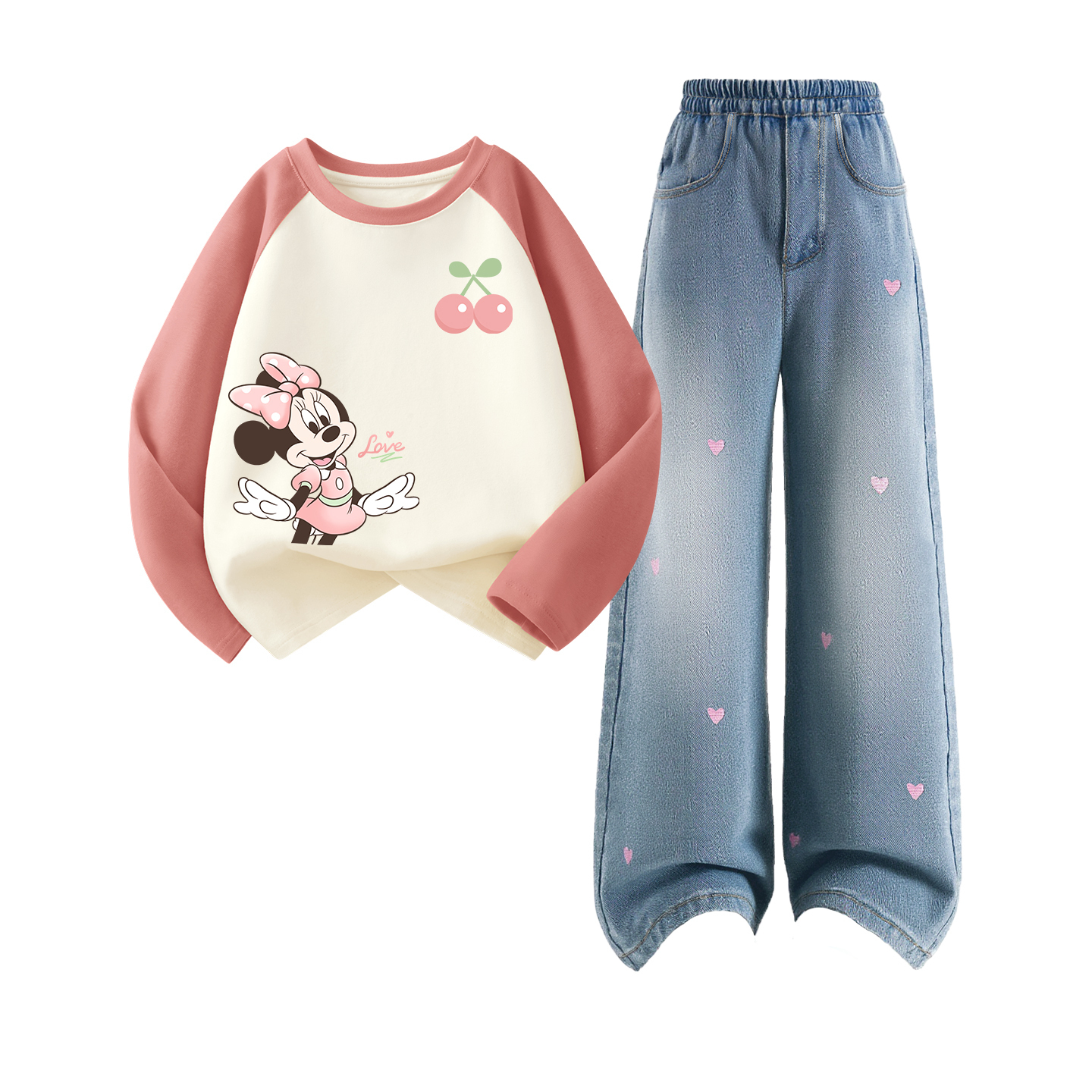 Детская повседневная спортивная одежда Disney, Di Elegant Cherry K Rubber Red+Solid Color Sea Salt Blue
Детская повседневная спортивная одежда Disney, Di Elegant Cherry K Rubber Red+Solid Color Sea Salt Blue