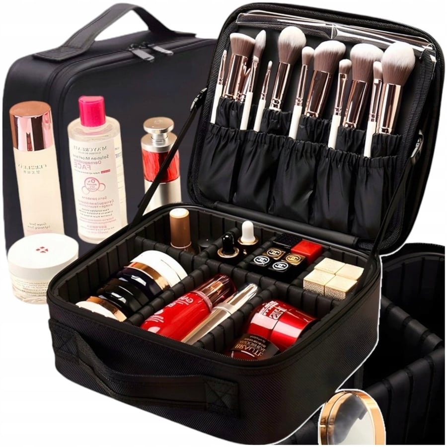 Органайзер для косметички, дорожная сумка, косметичка XL, черный, подарочный Inna marka
Органайзер для косметички, дорожная сумка, косметичка XL, черный, подарочный Inna marka