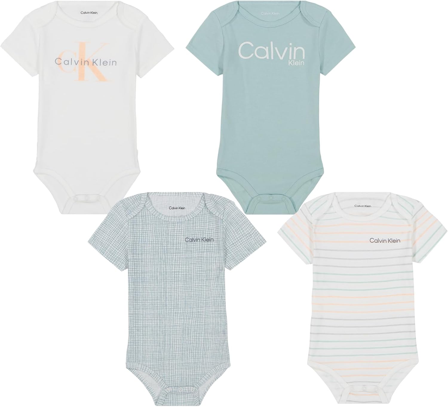 Комплект боди Calvin Klein для мальчиков, 4 шт., Harbor Gray/Marshmallow
Комплект боди Calvin Klein для мальчиков, 4 шт., Harbor Gray/Marshmallow