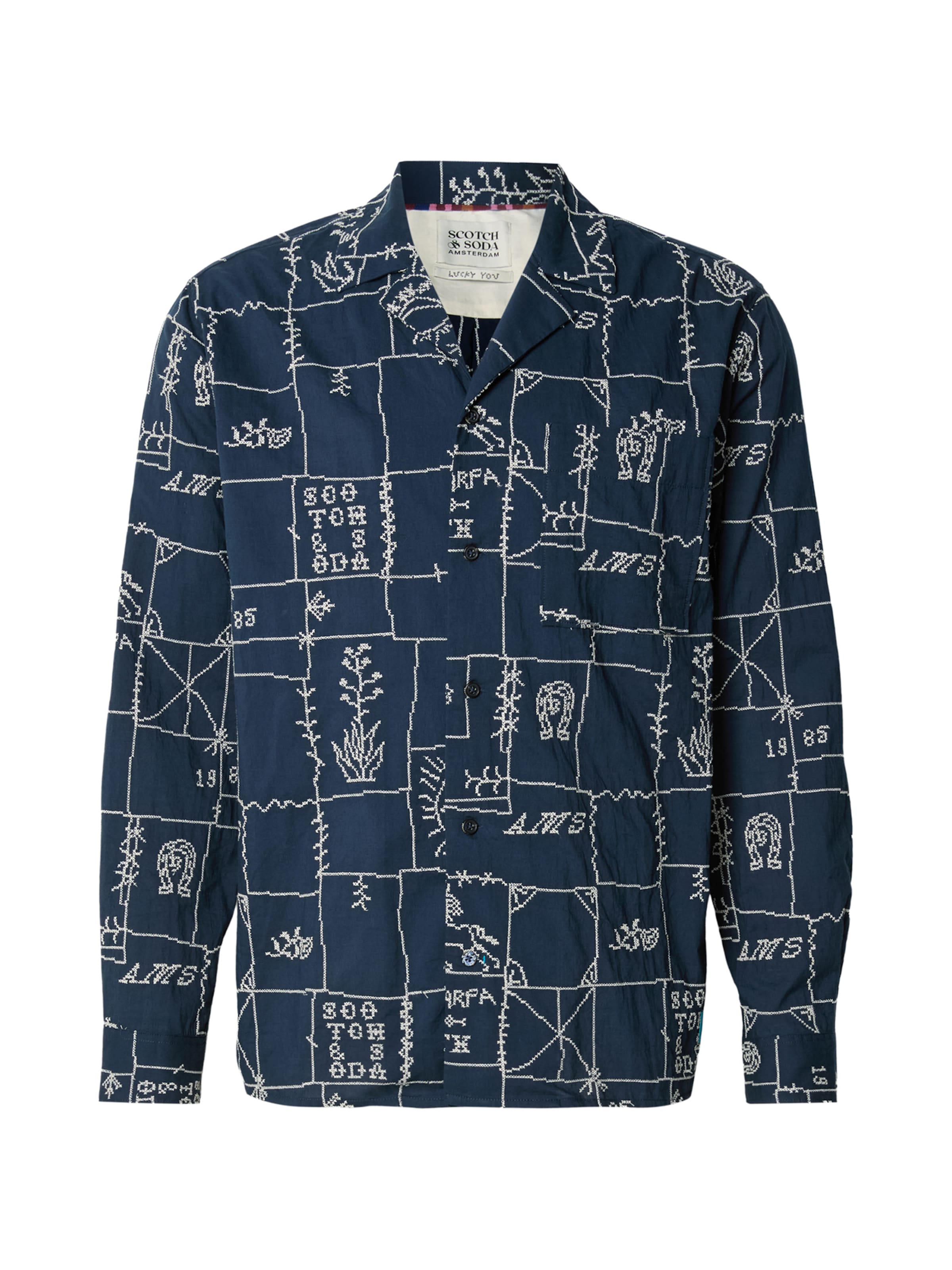 SCOTCH & SODA Рубашка на пуговицах комфортного кроя в морском синем цвете
SCOTCH & SODA Рубашка на пуговицах комфортного кроя в морском синем цвете
