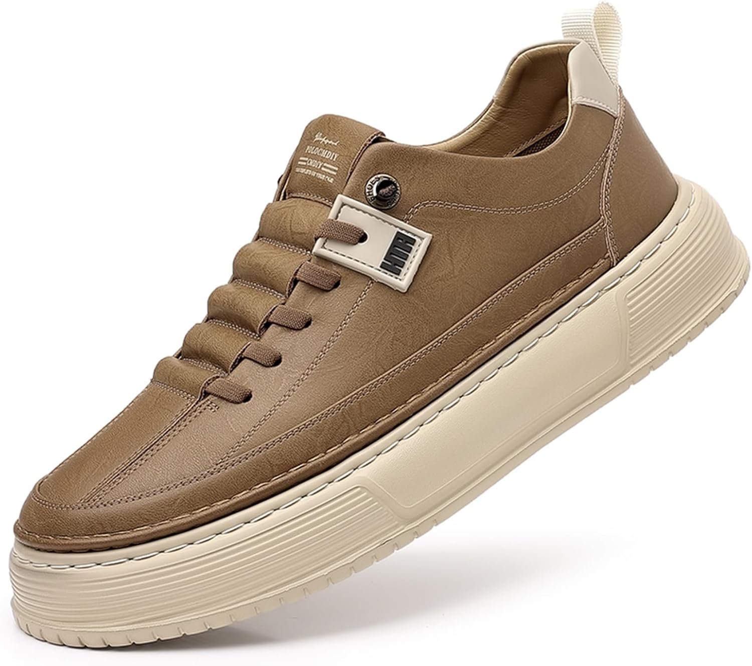 Мужские прогулочные туфли из кожи, спортивные кроссовки для делового и повседневного стиля, модные кроссовки Abborora, хаки
Мужские прогулочные туфли из кожи, спортивные кроссовки для делового и повседневного стиля, модные кроссовки Abborora, хаки