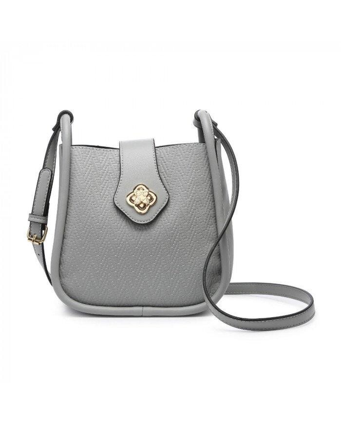 Сумка через плечо в форме цветка с клапаном на поворотной застежке JFY, серый
Сумка через плечо в форме цветка с клапаном на поворотной застежке JFY, серый