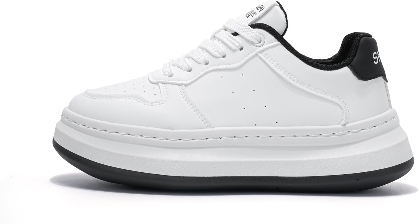 Кроссовки на платформе, белые с черными акцентами, кожа, повседневный спортивный стиль, массивная подошва Generic
Кроссовки на платформе, белые с черными акцентами, кожа, повседневный спортивный стиль, массивная подошва Generic