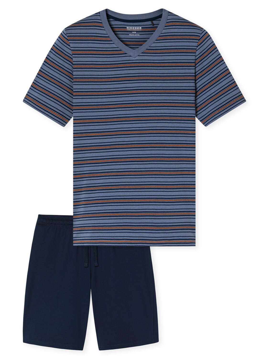 SCHIESSER Пижамы короткие 'Casual Nightwear' в синем, темно-синем, сером, оранжевом
SCHIESSER Пижамы короткие 'Casual Nightwear' в синем, темно-синем, сером, оранжевом
