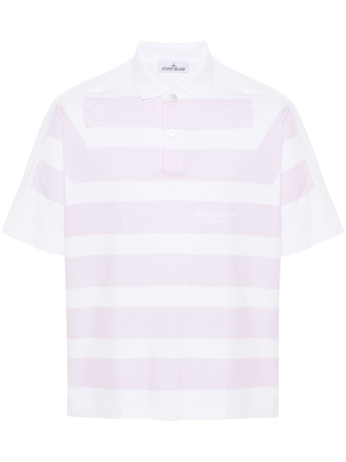Рубашка-поло из хлопка в полоску Stone Island, белый
Рубашка-поло из хлопка в полоску Stone Island, белый