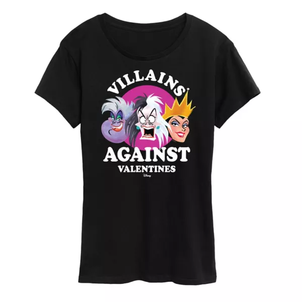 Женская футболка с графическим принтом «Урсула, Круэлла и злая королева против Дня святого Валентина» Disney, черный
Женская футболка с графическим принтом «Урсула, Круэлла и злая королева против Дня святого Валентина» Disney, черный