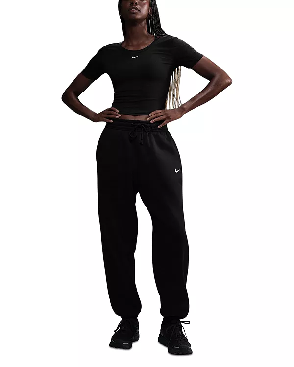 Флисовые брюки Phoenix с высокой посадкой и свободным кроем Nike, черный
Флисовые брюки Phoenix с высокой посадкой и свободным кроем Nike, черный