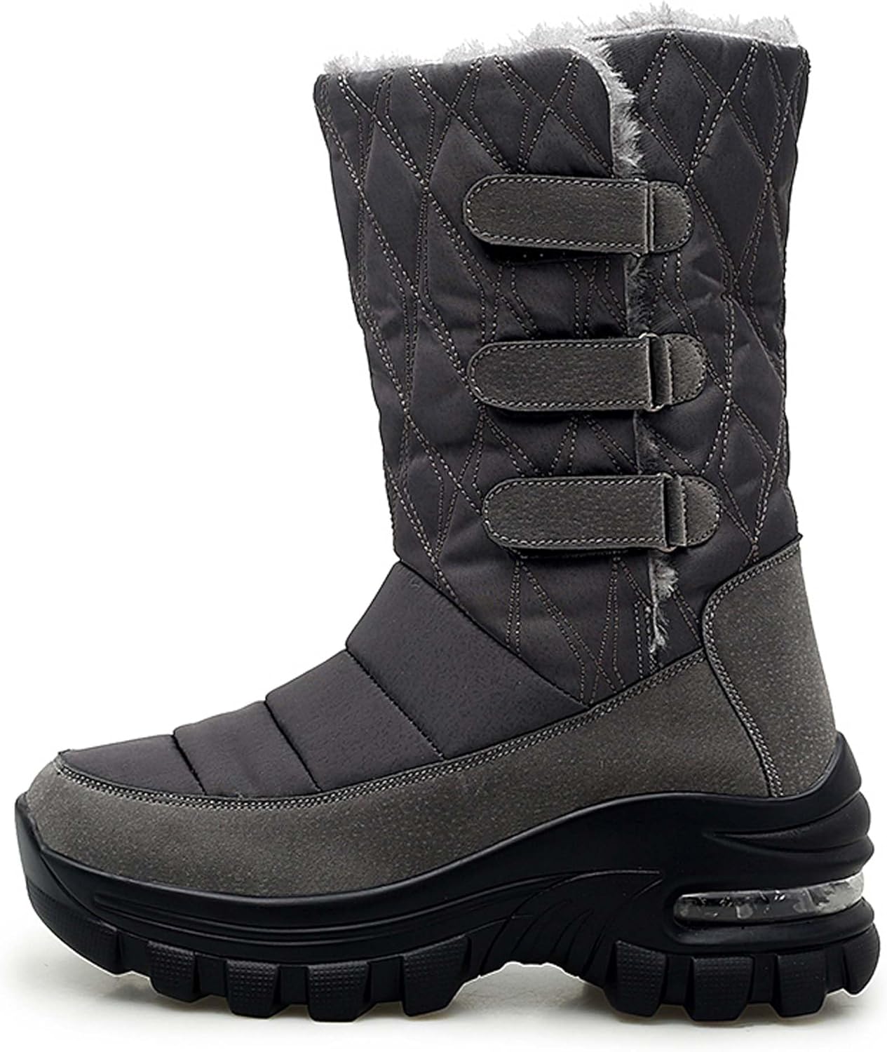 Мужские и женские зимние снегоступы, водонепроницаемые, с теплой флисовой подкладкой, зимние походные ботинки до щиколотки, противоскользящие, подходят для холодной погоды, прогулок, работы и спорта Generic, серый
Мужские и женские зимние снегоступы, водонепроницаемые, с теплой флисовой подкладкой, зимние походные ботинки до щиколотки, противоскользящие, подходят для холодной погоды, прогулок, работы и спорта Generic, серый