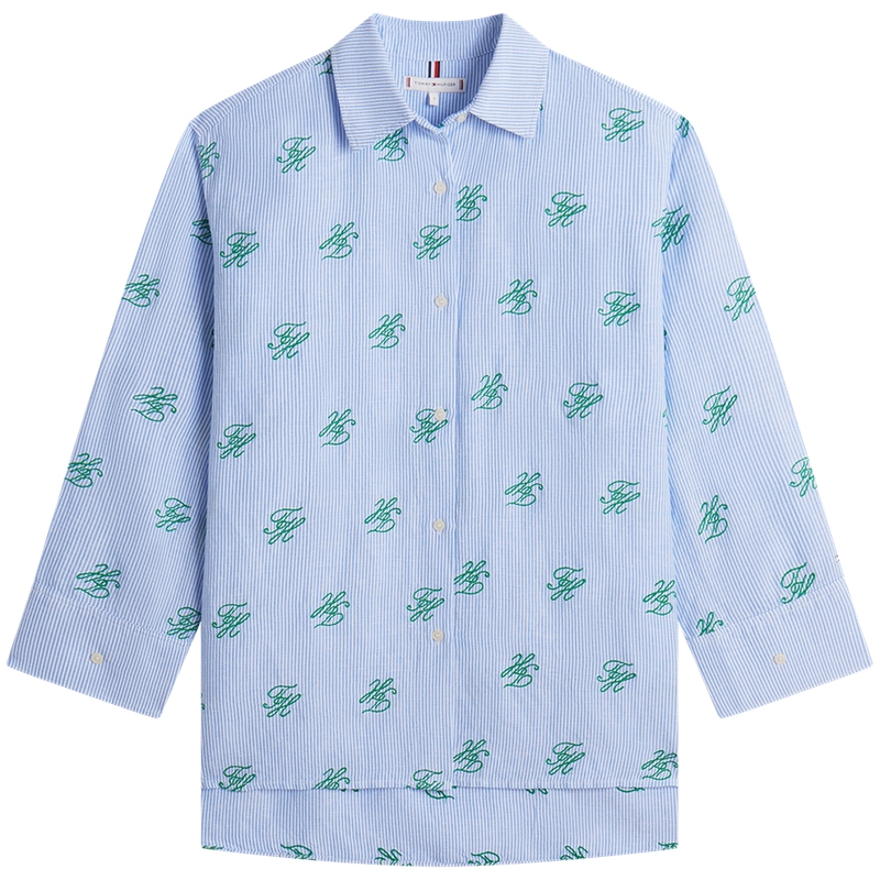 Женская рубашка с лацканом Moderate Tommy Hilfiger, синий белый stripes 0x8
Женская рубашка с лацканом Moderate Tommy Hilfiger, синий белый stripes 0x8