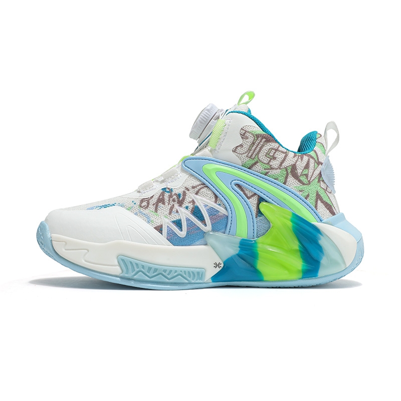 Износостойкие детские баскетбольные кроссовки для детей YUZHAOLIN, белый/зеленый 
Износостойкие детские баскетбольные кроссовки для детей YUZHAOLIN, белый/зеленый