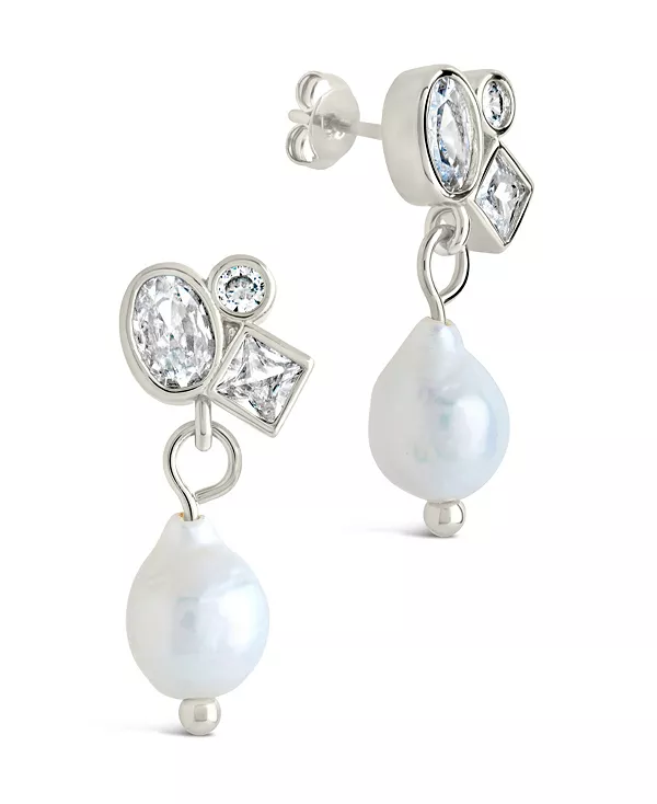 Серьги-Гвоздики из кубического циркония с перламутром в форме пенни Sterling Forever, silver
Серьги-Гвоздики из кубического циркония с перламутром в форме пенни Sterling Forever, silver