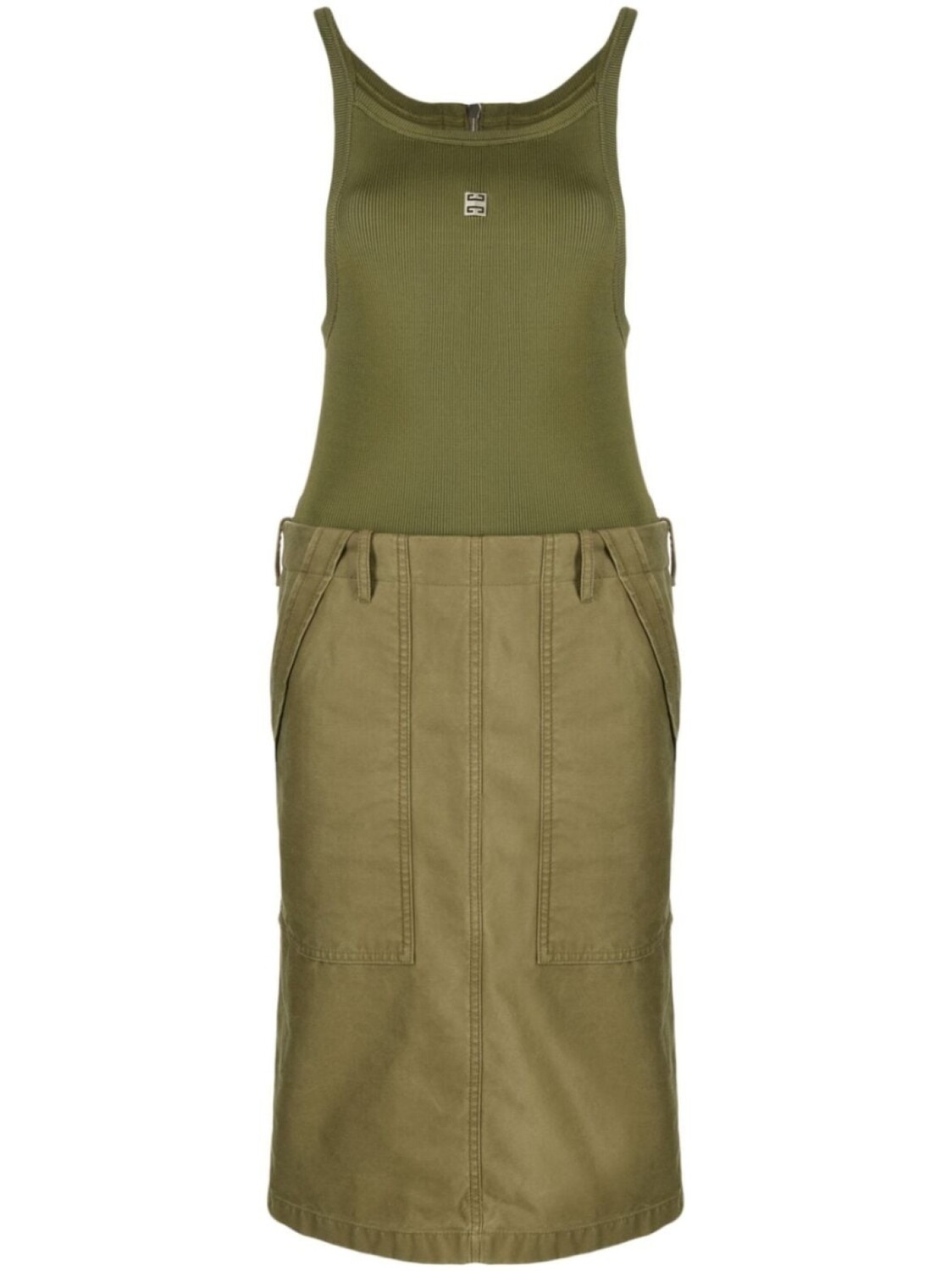 Givenchy платье миди со вставками, зеленый
Givenchy платье миди со вставками, зеленый