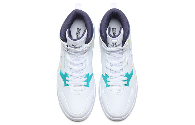 Кеды мужские, обувь для скейтбординга высокая белый/зеленый 361°
Кеды мужские, обувь для скейтбординга высокая белый/зеленый 361°