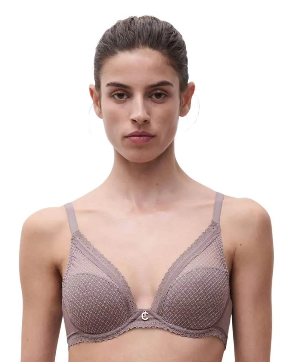 Бюстгальтер с наполнителем и эффектом подъема с сеткой «соты» из линии Romance Chantelle, серо-коричневый
Бюстгальтер с наполнителем и эффектом подъема с сеткой «соты» из линии Romance Chantelle, серо-коричневый