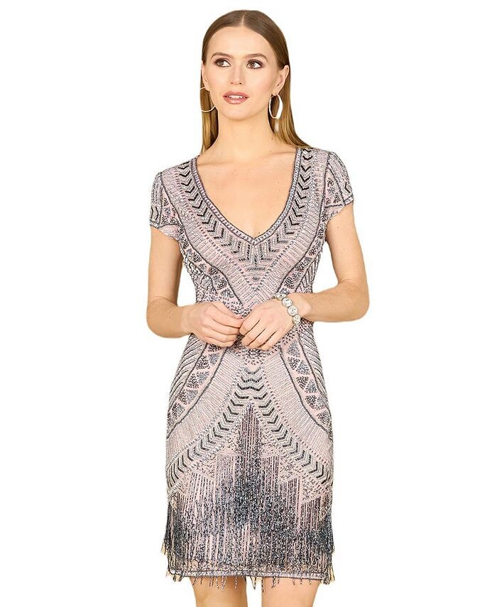 Женское короткое платье Brooklyn, расшитое бисером, с открытой спиной Lara, розовый
Женское короткое платье Brooklyn, расшитое бисером, с открытой спиной Lara, розовый