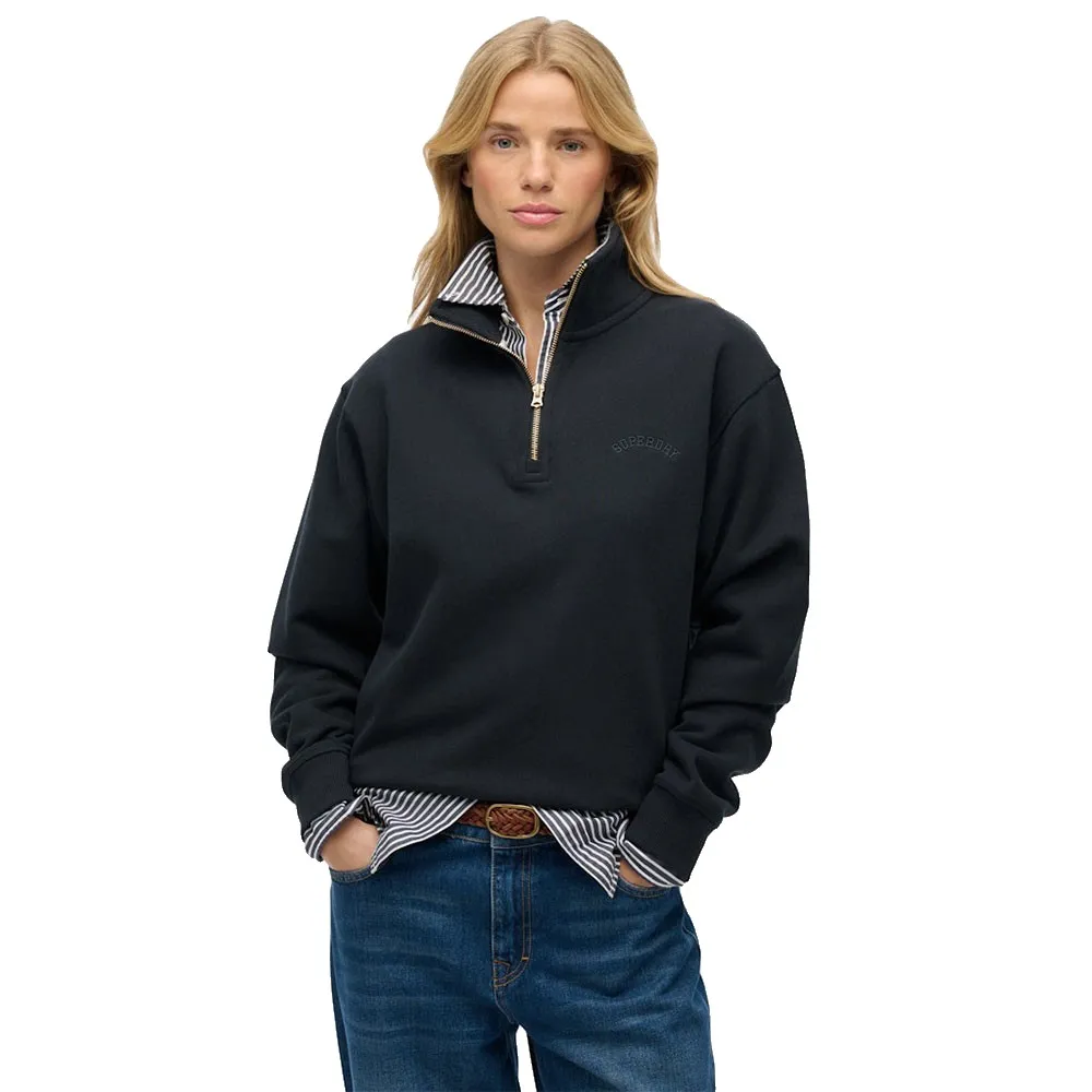 Толстовка Superdry Essential с вышитым логотипом и застежкой-молнией до середины груди, синий
Толстовка Superdry Essential с вышитым логотипом и застежкой-молнией до середины груди, синий