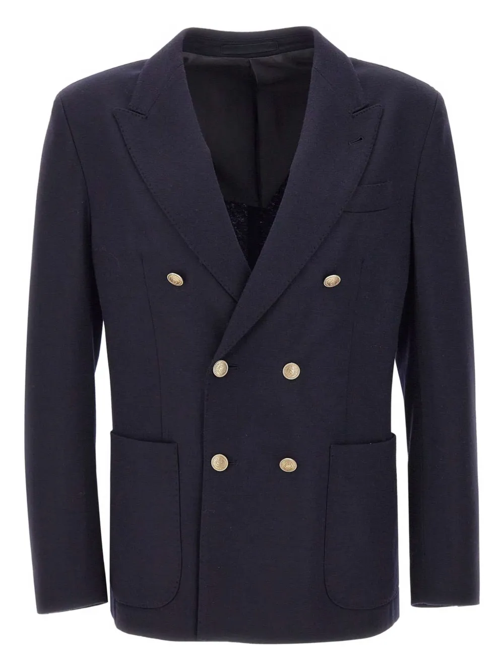 Двубортный шерстяной пиджак Eleventy, синий
Двубортный шерстяной пиджак Eleventy, синий