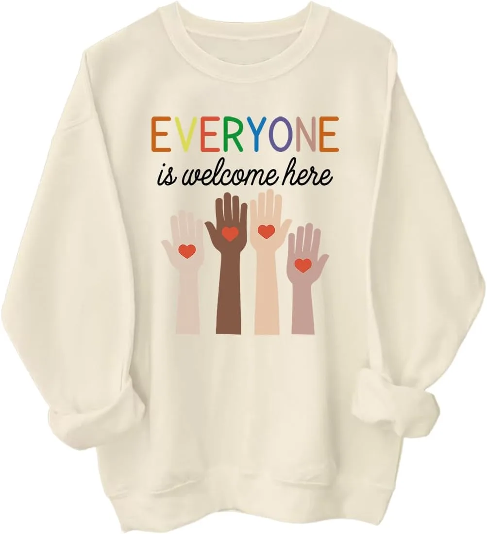 Графический худи Everyone Is Welcome Here
Графический худи Everyone Is Welcome Here