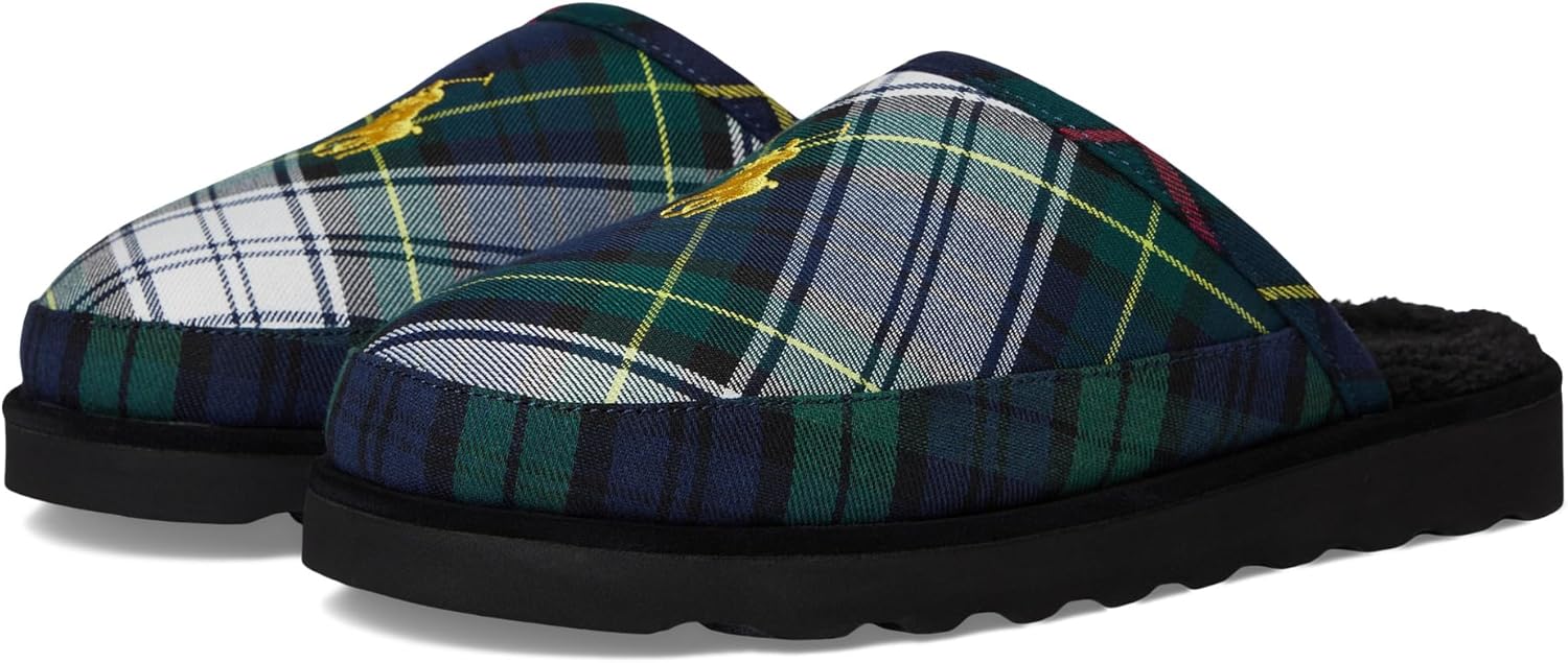 POLO RALPH LAUREN Мужские тапочки Reade Scuff, Blackwatch Plaid
POLO RALPH LAUREN Мужские тапочки Reade Scuff, Blackwatch Plaid