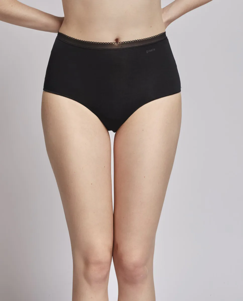 Классические гладкие трусы очень плоской формы из ткани Eko Modal Lenzing Gisela, черный
Классические гладкие трусы очень плоской формы из ткани Eko Modal Lenzing Gisela, черный