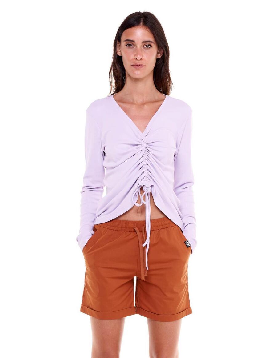 LEONE 1947 APPAREL Женская футболка со шнуровкой в земляных тонах
LEONE 1947 APPAREL Женская футболка со шнуровкой в земляных тонах