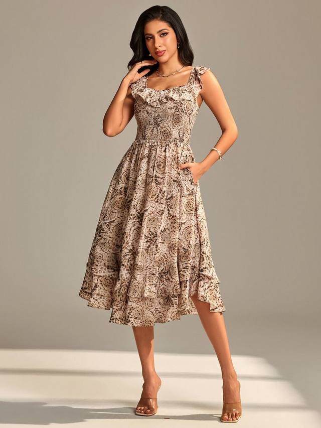 Принтованное платье миди без рукавов Jolie Moi
Принтованное платье миди без рукавов Jolie Moi