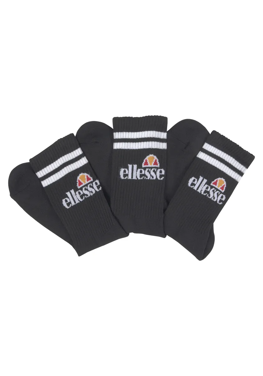 Спортивные носки Ellesse "Pullo 3Pk Socks" (комплект), черный 
Спортивные носки Ellesse "Pullo 3Pk Socks" (комплект), черный