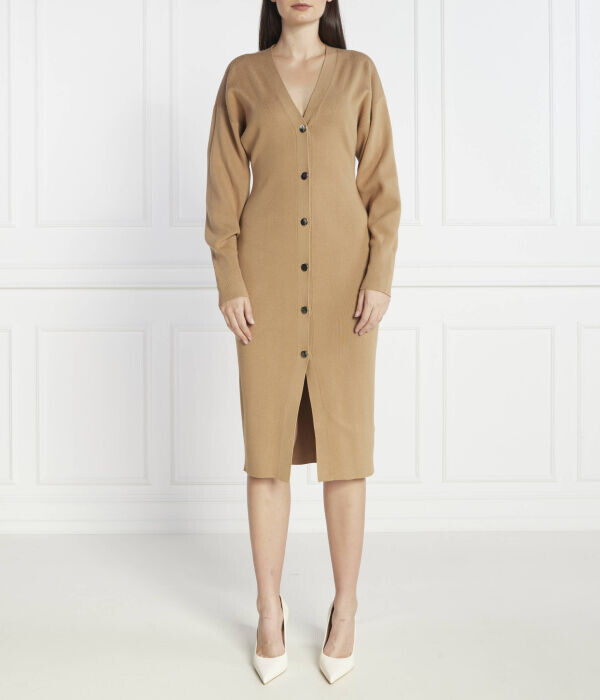 Платье-кардиган Boss Форидж на пуговицах длинное, коричневый
Платье-кардиган Boss Форидж на пуговицах длинное, коричневый