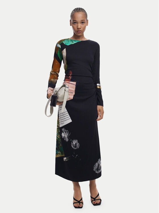 Повседневное платье slim fit Fiona 25WWVW08 Desigual, черный
Повседневное платье slim fit Fiona 25WWVW08 Desigual, черный