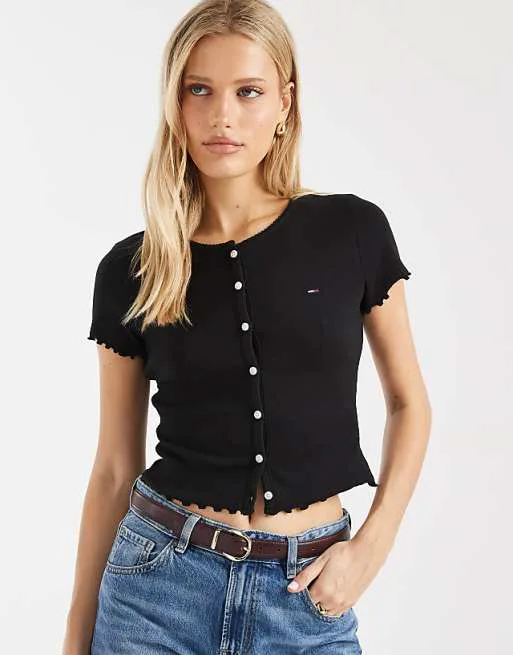 Черная футболка с пуговицами в рубчик Tommy Jeans, Черный, Черная футболка с пуговицами в рубчик Tommy Jeans
Черная футболка с пуговицами в рубчик Tommy Jeans, Черный, Черная футболка с пуговицами в рубчик Tommy Jeans